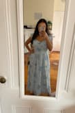 Perfect dress for a garden wedding. It's very lightweight and good for the summer. - Mileena A.