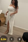 So comfy looking forward to the BIG DAY! Love the slit & style of the dress way better than expected.  I ordered 3 to chose from & was torn between 2! - Juanita C.