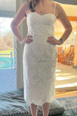 I'm wearing this dress to my rehearsal dinner and it is so comfy and flattering! I am obsessed with the back! - Alyssa R.