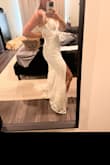 As the title says, this was the very first dress I tried on and I was sold! Love it. It's perfect and with the quality, you'd never know how affordable it was!! Can't wait to get married in this! - Amanda K.