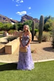 Went back and forth on the dress I wanted to order, I am so happy I chose this one. The dress itself is absolutely stunning for the quality. I am shocked it is only this price! If you are just thinking about it, do it!! I wore this as a bridesmaid for a floral/pastel theme, and it couldn't have been any more perfect. I am 5'2 and it was a little long, see photo (I am wearing 2 inch heels), but it was the perfect length for the wedding! - Snezhana L.