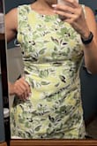 Ordered a large because I am 36C and it fits great. Light material and zipper works. - Ivy P.