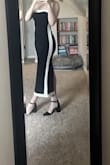 This dress is absolutely gorgeous and fits perfectly. The fabric has a slight compression, so I don't have to worry about it slipping down. I ordered it for my graduate school graduation, and it makes me feel pretty, confident, and elegant. Definitely recommend it! - Abby R.