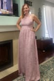 Very pretty dress. Love the length. My chest is a bit small, so didn't fit as well. Ended up returning. - Jennifer B.