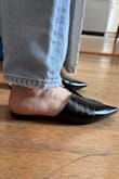 I ordered a half size up as I am an 8-8.5 and these did not fit at all. Gave to my sister in law who is a 7-7.5 and see picture for how they barely fit her as well. - Morghan H.