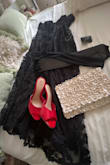 I am attending a themed bridal shower, and when I say this outfit came together perfectly, I tell no lies!!! The purse and dress are from Lulus, and they embody the whole breakfast at Tiffany's Audrey Hepburn look that I want. The party isn't until June, so I clearly ordered it early and am glad that I did. The quality and look are impressive. I will have to get the cups adjusted to be tighter, but aside from that& this is yet another flawless pick from Lulus! - Francine E.