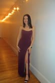 Sensational Beauty Plum Purple Strapless Maxi Dress