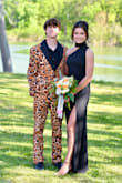 It was very glamorous.  Sleek.  Perfect for any formal occasion.  Slightly stretchy. - Abby H.