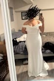 I really like this dress, fits well on my chest, although I'm short dress it's perfect. I feel if or showing arms, and unfortunately is not the one - Jennifer S.