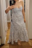 This was such a cute dress, but as a 36D, it just couldn't handle the bust very well. This is a dress meant for smaller cup sizes. If you are larger be sure to size up. - Laura C.