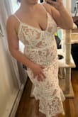 Loooooove the way this dress is flattering on me. I just had to adjust the straps to almost the max I may actually get the chest area adjusted even further. I am petite, so it's a little long for a midi, but I don't care, I love the way I feel in it! Got it for my engagement party coming up - Carmen A.