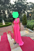 Love the dress. It fit perfectly. And the fabric was also great. The only thing I would change is that I ordered the pink one. And the color was way more "fuchsia". The reference color seemed more light - Erika M.