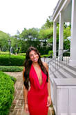 I wore this dress to my college formal. The material is buttery soft, and it is the perfect color. By far the comfiest dress you will ever wear. Buy it!!! - Kealey S.