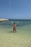 I love these bikini bottoms! They're stylish, comfortable, and the high-cut design is flattering. The floral pattern adds a fun touch, and they pair perfectly with the matching bikini top. The fit is great and true to size. Highly recommend these bottoms for anyone looking for a cute and functional swimwear option! - Morgan J.