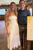 Perfect dress for my bridal shower. True to size, I'm usually a medium in most clothes. Perfect midi length. Not at all see through, great quality. I got many compliments! - Erin T.