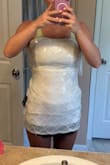 The dress is so pretty but unless you're 5'0 or shorter, I don't know how this would be worn as a dress. It doesn't even go below my booty. So sad I can't exchange for something else :( - Makayla M.
