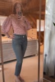 I did not expect this to work for me, being 6' tall. Usually, I have to use an extender clip thing for bodysuits. This one does not need it and fits comfortably. I've worn it a few times now. It's so cute. I don't wear it with a bra. Sometimes I wear petal inserts if I want a little extra. I'm a b cup so I don't have to worry too much. Also, BONUS, you can wear it off the shoulders, and it looks cute that way too. - Melissa R.
