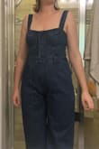 I'm a tall size 14 these days, and while I've got 38C's, I'm in my mid 40's after having kids, and they're much less voluminous than they used to be. Thanks to all the ladies who wrote reviews; it helped me decide which sizes to order. I ordered an XL and an XXL. I guessed that neither would fit, to be honest. My weight is distributed fairly evenly, but with some excess at my stomach, so I figured the XL would be too small around the waist and the XXL would be too big at the bust. The XXL was indeed gaping open at the cups and armpits and just not tight enough around the ribcage; it fit a little loosely but acceptably everywhere else. The XL fit PERFECTLY around the entire top area and cups, is long enough through the torso on the longest strap adjustment, and is perfect through the bum, hips, and legs. It's predictably a LITTLE tight at the belly, but I expected that. Keeping the XL. It is SO figure flattering. I look so current, cute, and pretty, and I'm almost in disbelief about it. Pics are of the XL. - Lindsay D.