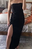 Delivered in a timely fashion. Didn't need to be dry cleaned/ironed/steamed. Fit true to size and was comfortable as well. 
Classy dress with extra flare from the bottom half. - Maya K.