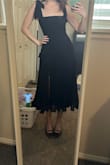 LOVED this dress. I got so many compliments on it throughout the night and felt so chic, cute, and confident. I do wish the straps were adjustable, but it's still SO cute. - Madi E.