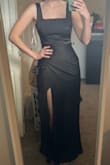 So chic & flattering! The quality seems great as well. Only thing is the slit is a little high & the fit in the hips is slightly tight for me - Madi E.