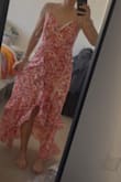 The medium was way too big and I had hoped the small would be good. The top did not fit me, and you'd be able to see my chest if I leaned forward or moved the wrong way. The underlayer was also popping out. Bummed because I loved the fabric and the cut! - Pietra S.