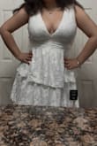 I needed a white dress for my college graduation and wanted a longer one. It was super cute and fit really well (only a tiny bit too big). I got a lot of compliments from my friends. I can't wait to wear it on my graduation day. - Bren M.