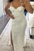 felt like a bride! But feel this dress would look better strapless. The straps feel very cheap and take away from the dress. Loved the embroidery though! - Andrea M.