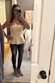 This top is gorgeous! I'm 120lbs and 5'3 a 34C, and the small just fit!! But a medium would've been too big. - Dana T.