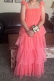 This dress fit perfectly! Color was slightly different than the picture yet still beautiful - Tammy C.