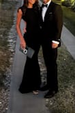 This dress was a great option for a summer black tie event. The front is extremely sophisticated and elegant, while the back perfectly accentuates my figure. This is definitely tall girl friendly. I'm 5'8", wore 3" heels, and the back still grazed the ground. 10/10 on everything! - Abbi H.