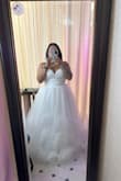 I fell in love when I put this dress on. Only needed minor boning added. I tried a $3000 dress on and felt nothing this was the dress for me! - Taylor P.