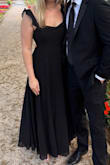 Perfect for an all black wedding attire requirement. I wanted the straps to stay wide so I taped them down, but everything else was great! Loved the buttons on the back. I even wore a regular bra with it and just pulled it down in the back so it didn't show. LOVE!!! - Olivia L.