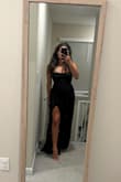 This dress fit like a glove and was flattering. I got never ending compliments all evening. A little tight on the top, but honestly, I liked that it never moved all evening. - Katy S.