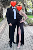 This dress fit like a glove, no tailoring required, which was awesome! I could wear it without a bra, which is also nice. The slit did go up pretty high on my leg when I sat down which would be my only slight complaint. The material felt nice and ironed easily. - Lauren S.