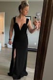 I loved it but wanted more color for a wedding guest dress, so I ultimately returned it. But if you need a formal black dress, buy it!! - Vanessa M.