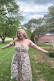 Loved this fit. I couldn't button all way up, so I made it a sweetheart look! - Dani D.