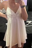 This dress fit perfectly! I am going to wear it for my graduation this weekend. Only thing I noticed is as a taller girl the dress is a little on the short side but as long as you wear spandex or something under you are all good. - Kayla K.