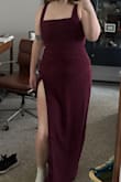 This dress is soooo cute however I ordered my size and it was very tight, I was scared that I was going to rip the seams! Definitely size up!! - Mckinley R.