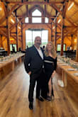I usually wear a small, size 6, but this dress I ordered in a medium, which fit just right.  A small would have been a little too snug. I am around 5'5 and weigh about 140.  I added a cute belt, which added a little sparkle.  I got a lot of compliments at my nephew's wedding. - Shari C.