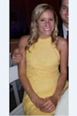 I wore this for a spring wedding and got SO many compliments. The yellow is perfect for spring/summer! I am tall and I feared it wouldn't be an appropriate length. Not the case at all - it was perfect! I originally ordered a medium and felt it was a little too tight and form fitting in my torso and bottom half. I didn't want a "SKIN TIGHT" look for this style dress, so I returned it for the large in hopes for a little more wiggle room.
It then fit my torso/bottom half better with some more breathing room...however, the top was a bit too big. I'm small chested, so I didn't fill out the top on the size large very well, but the rest of it fit just fine. I decided to keep it because the looseness on top wasn't too noticeable. It was still a cute look and I'll wear it again! - Katie K.