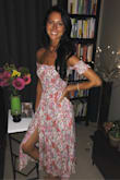 Love, love, love this dress! It is sweet and sexy and looks so flattering on. I received many compliments when I wore it. It's super comfortable and I love the material, nice and light for those hot summer days. A definite must-have for your spring/summer wardrobe! - Lindsey D.