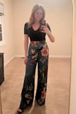 I wore these to a ladies' dinner party and received so many compliments. These elevated pants had me feeling extra cute. I'm barely over 5'3, pants do run long so taller heels are a must for us shorties. App sized me as a small, as I have very narrow hips, but exchanged for a med so it was more flattering and comfortable on the waist. Did not disappoint! - Heather C.
