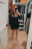 Love the black, Lacey look. Shorts are a nice touch. Right amount of dressy but casual. Cute on. - Tamara S.