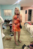 I absolutely loved this dress! It fit true to size and was incredibly comfortable to wear. I chose it for a sunset-themed bachelorette party, and it couldn't have been more perfect. The open back added the ideal touch for a beachy, relaxed vibe. Highly recommend for any warm-weather event! - Emma G.