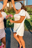 Purchased this dress for homecoming and it was perfect; classy but still fun. So many compliments. - Sarah C.