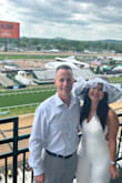Bought this for the Kentucky Derby- absolutely perfect. I'm 5'2 and it's a little long on me, but I just wore 4 inch heels and didn't need to get it altered - Jazmine B.