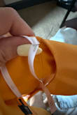 The bottom was big and top was small, so I returned for a bigger size altogether. Maybe they should sell separately if there's gonna be such a difference. The tags were also not fully through the fabric, so they're stuck inside between the layers of fabric. They won't come out, and it's uncomfortable. - Cleopatra Z.