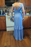 The groom had a very specific look in mind. Quick shipping, and stunning dress. Size A chest looks nice without any need for extra support. It moves nicely while dancing, and is comfortable. - Claire L.