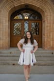 It was so perfect for graduation! My only complaints were that the bow on the back made the dress a little too fluffy for me and that the sleeve material was pretty itchy. Honestly though, I don't regret my decision and will defs wear this dress again! - Kendra J.